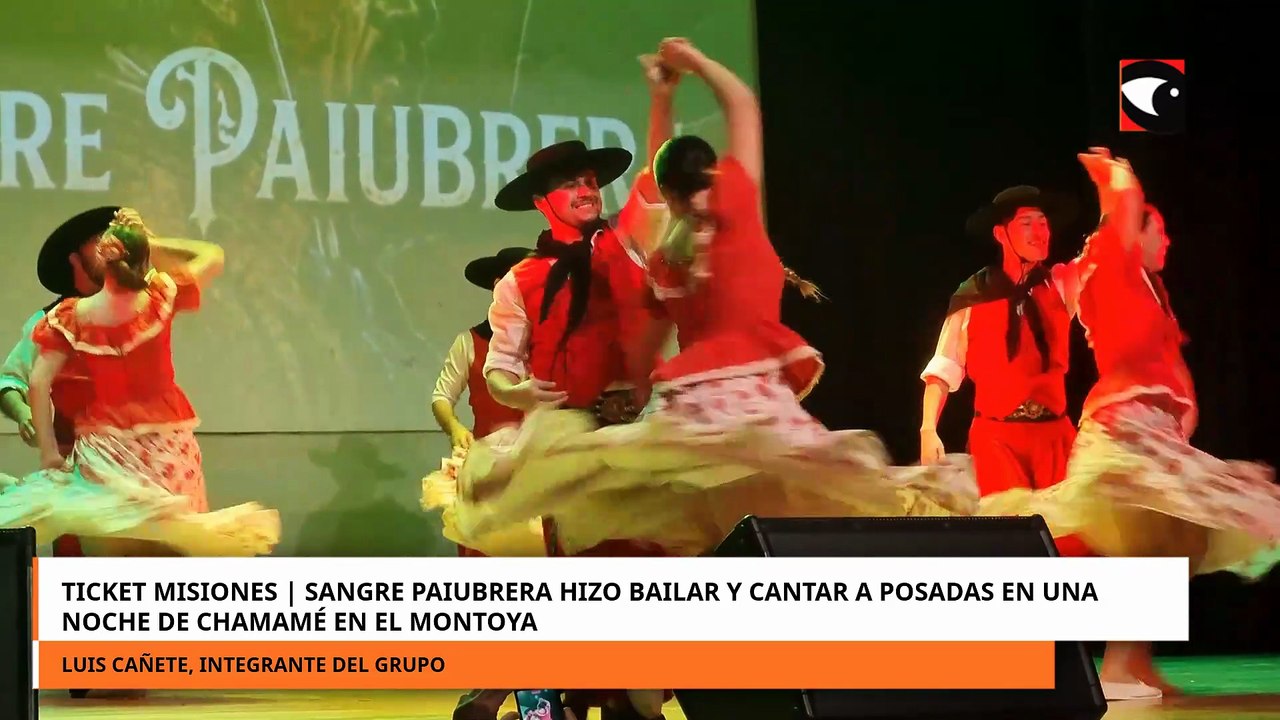 Sangre Paiubrera hizo bailar y cantar a Posadas en una noche de chamamé en el Montoya