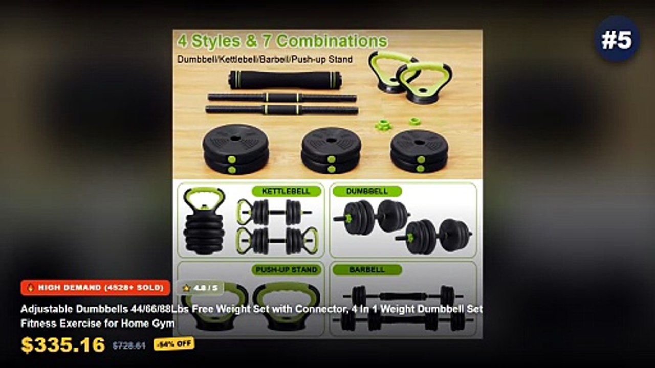 Adjustable Dumbbells For Small Home Gyms: Top 5 Best Sellers - New Hot Selling Twelve Sided Adjustable Dumbbells, Quick ...