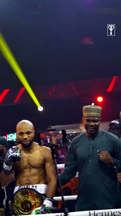 Charles Okocha wins by TKO against Portable in round 1