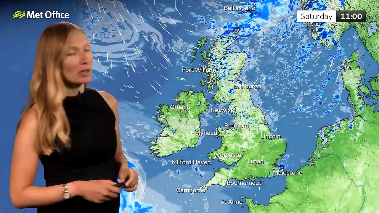Met Office Saturday Morning Weather Forecast 01/08/2026