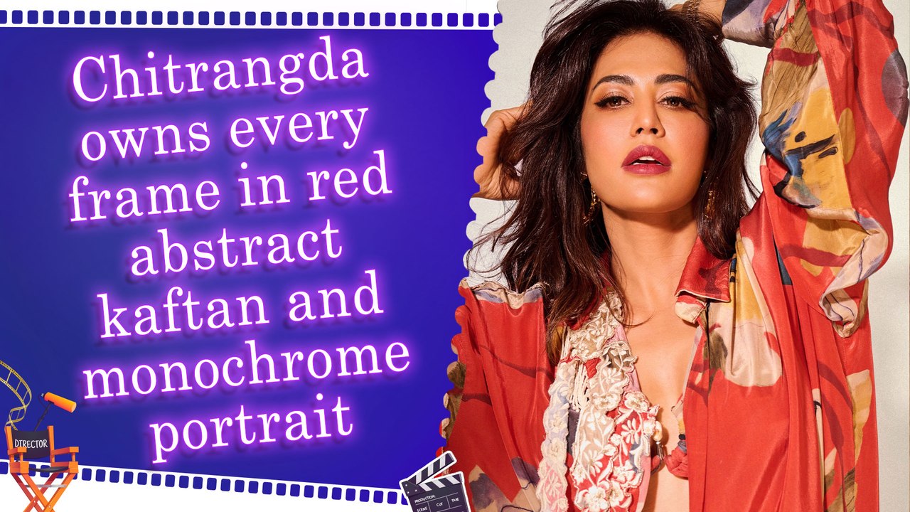 Chitrangda Singh redefines elegance in bold red kaftan and stunning monochromatic close-up