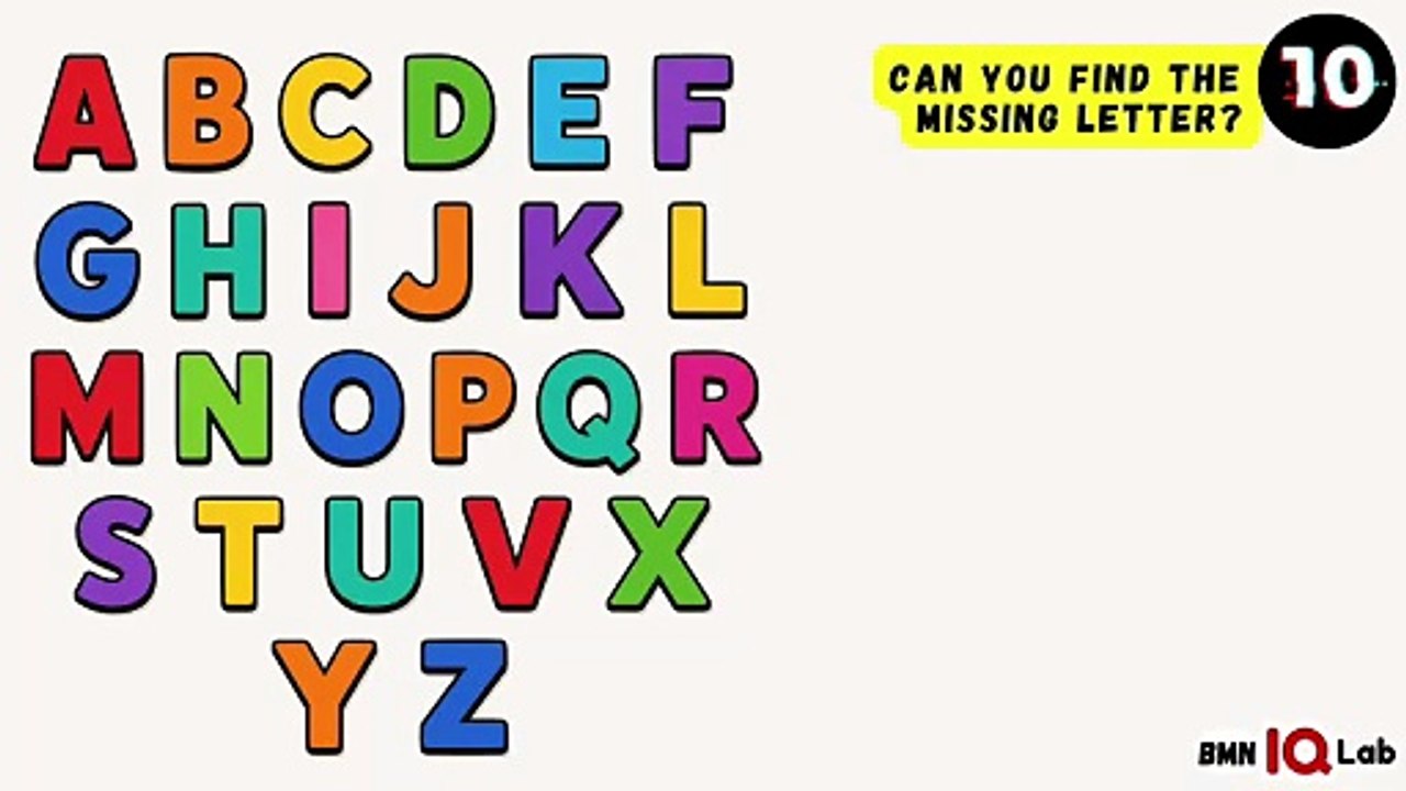 #ThinkYoureSmart 😏😂 Can you Find The Missing Letter? (Part 1) 🔠