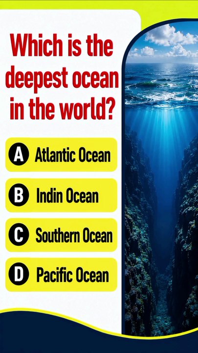 Which is the deepest ocean in the world | GK Quiz