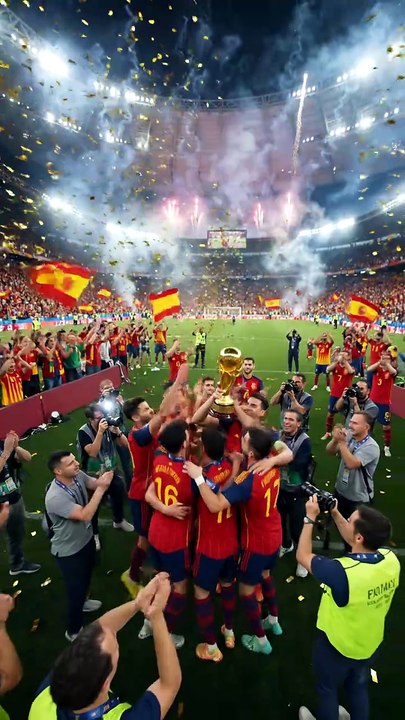 Spain's Ultimate Team Victory Celebration ❤️🏆 | Lamine Yamal & Team | AI Fan Recreation ⚽