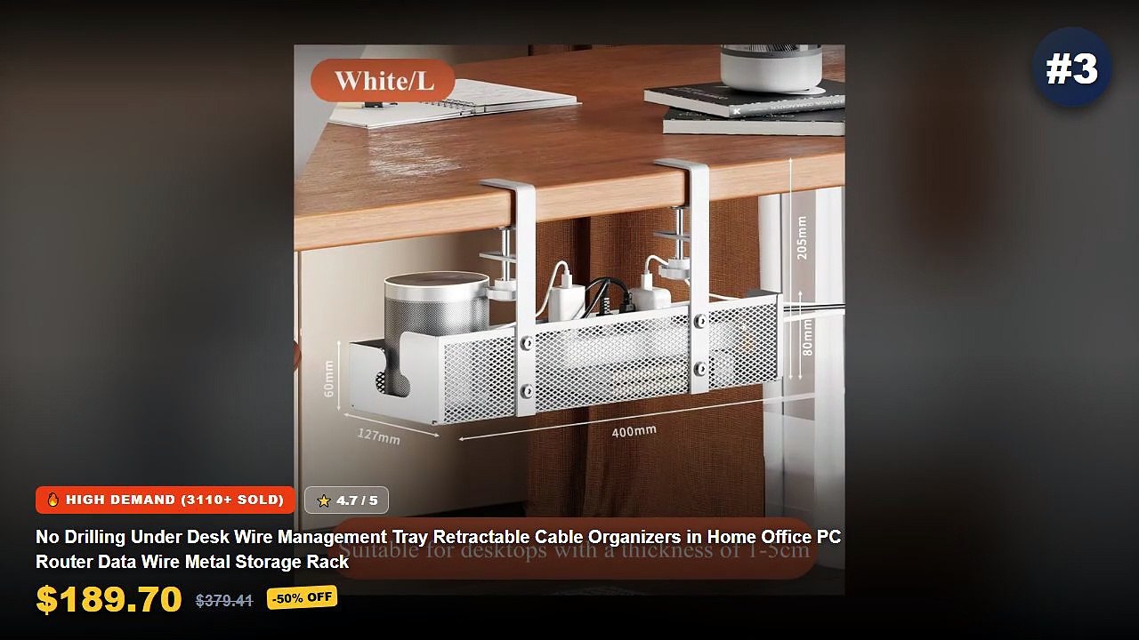 Why Everyone Is Buying Under-Desk Cable Management Trays For Home Office