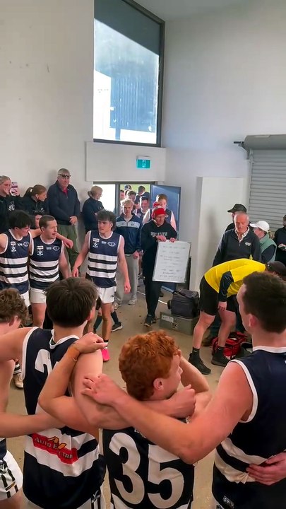 Newlyn song after round 15 CHFL win over Ballan