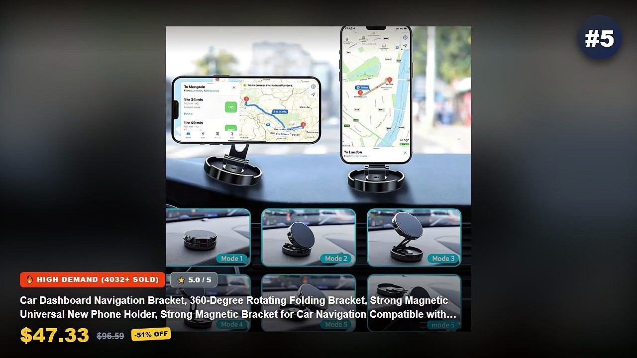 Magnetic Car Phone Holders For Dashboard Naviga...