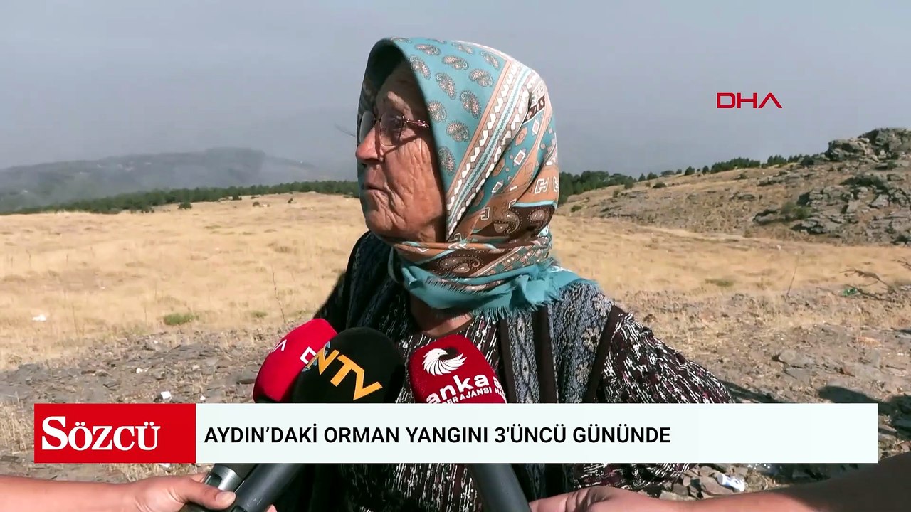 Aydın’daki orman yangını 3'üncü gününde