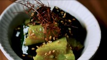 5 Minute Spicy Miso Cucumber Salad 🥒