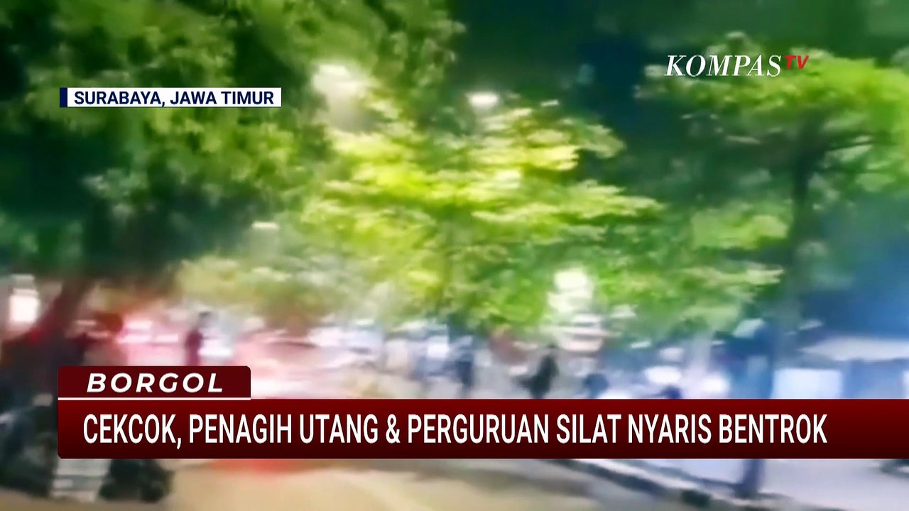 Cekcok! Debt Collector dan Perguruan Silat di Surabaya Nyaris Bentrok, 2 Orang Terluka | BORGOL