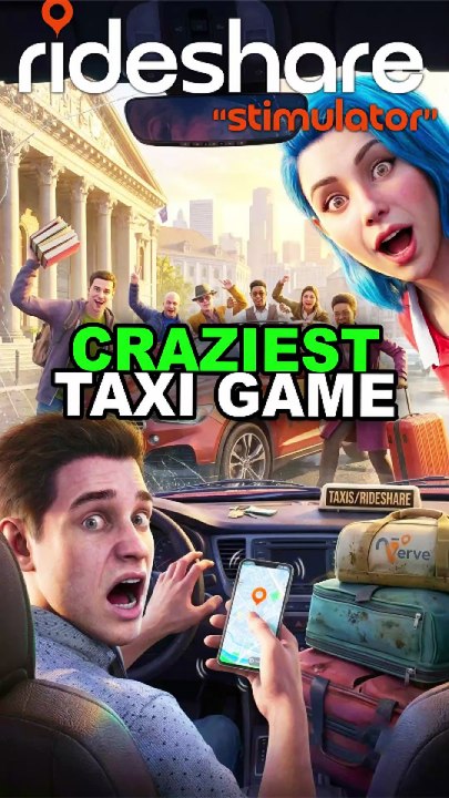 Work as an Uber style Driver in the WEIRDEST Open World Game Ever - RIDESHARE STIMULATOR