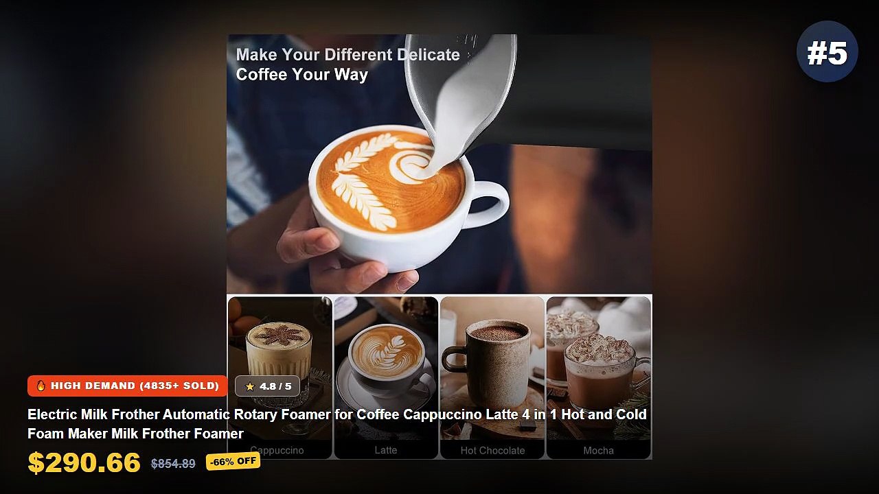 Electric Milk Frothers For Cafe-Style Home Lattes: Top 5 Best Sellers