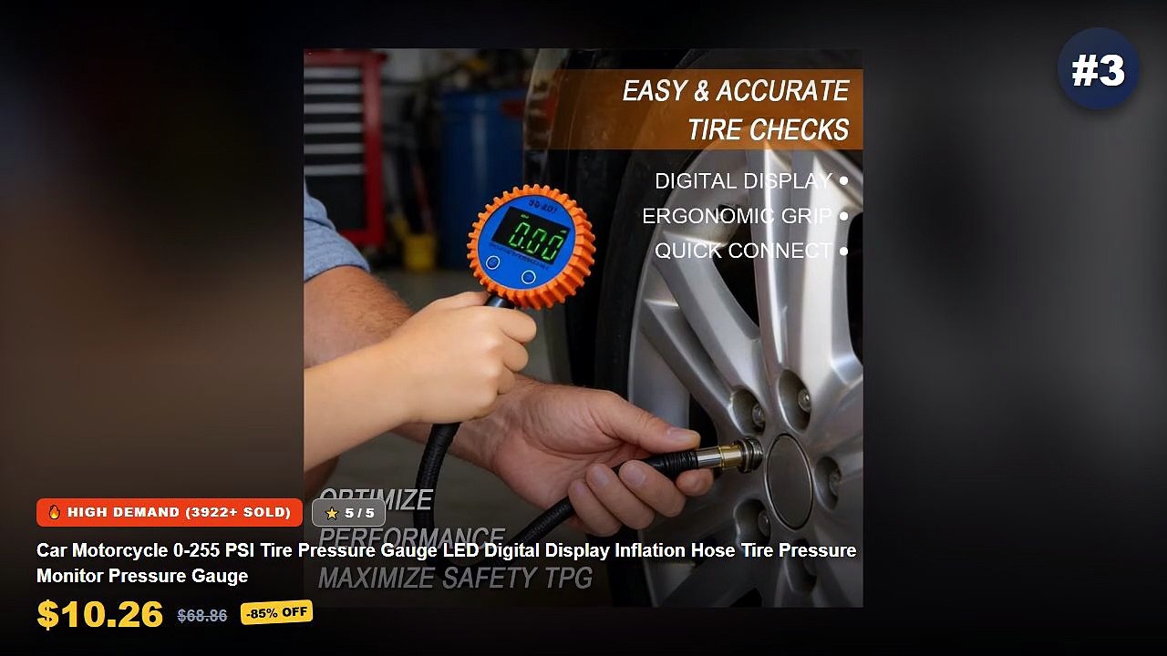 Don't Buy Tire Inflators With Digital Gauge For Cars Before Watching This! - Professional Tire Pressure Gun With Inflato...