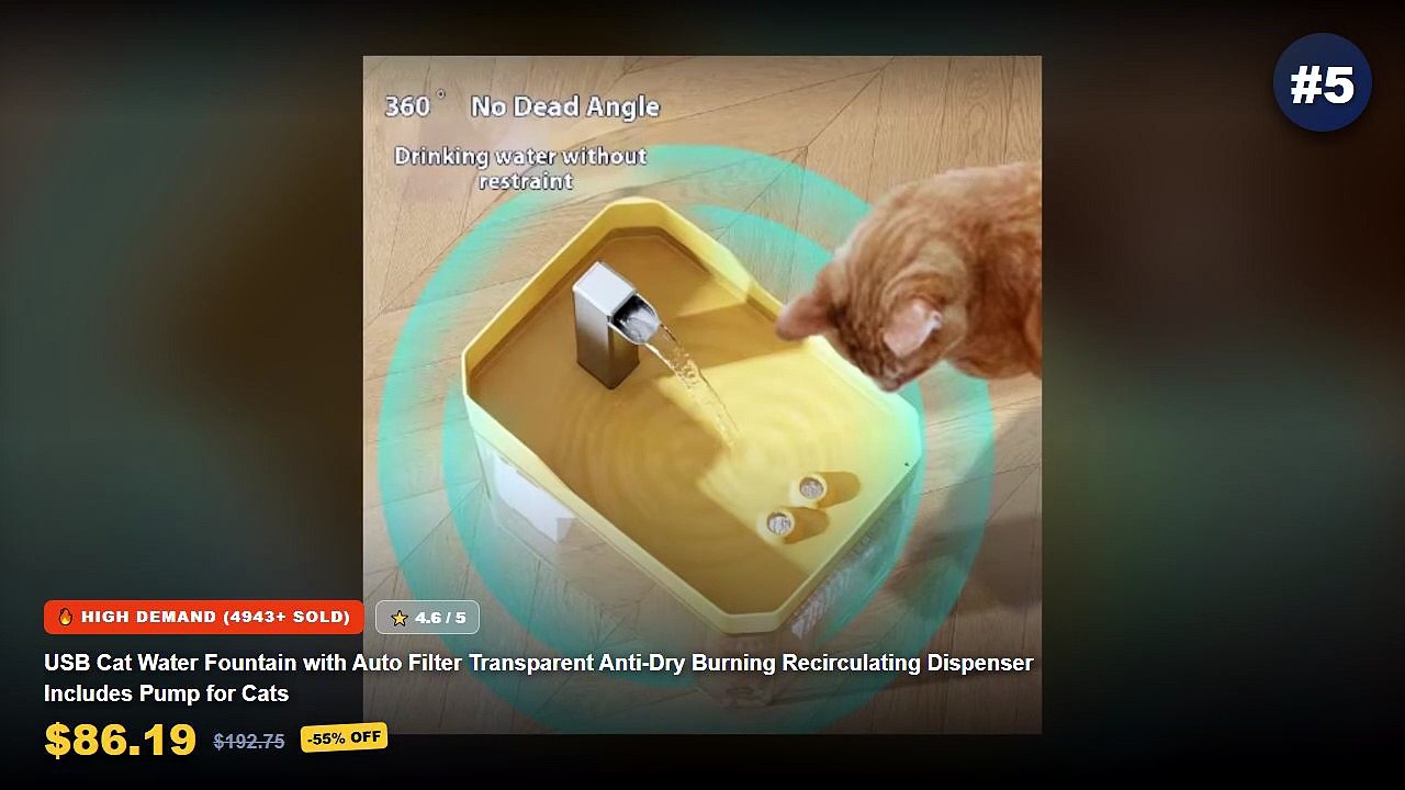 Automatic Pet Water Fountains For Picky Drinkin...