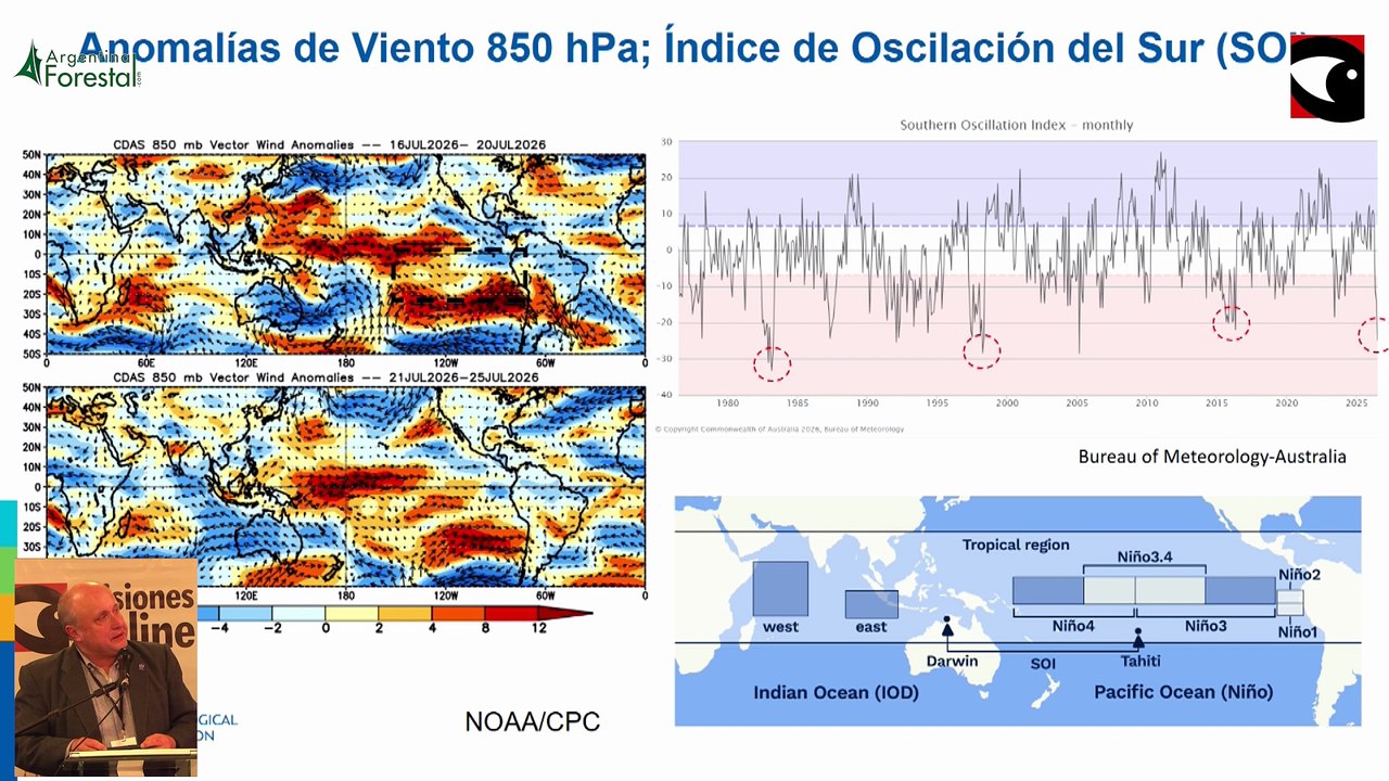 Licenciado Julián Báez Benítez presentará las proyecciones de la Organización Metereológica Mundial de Naciones Unidas