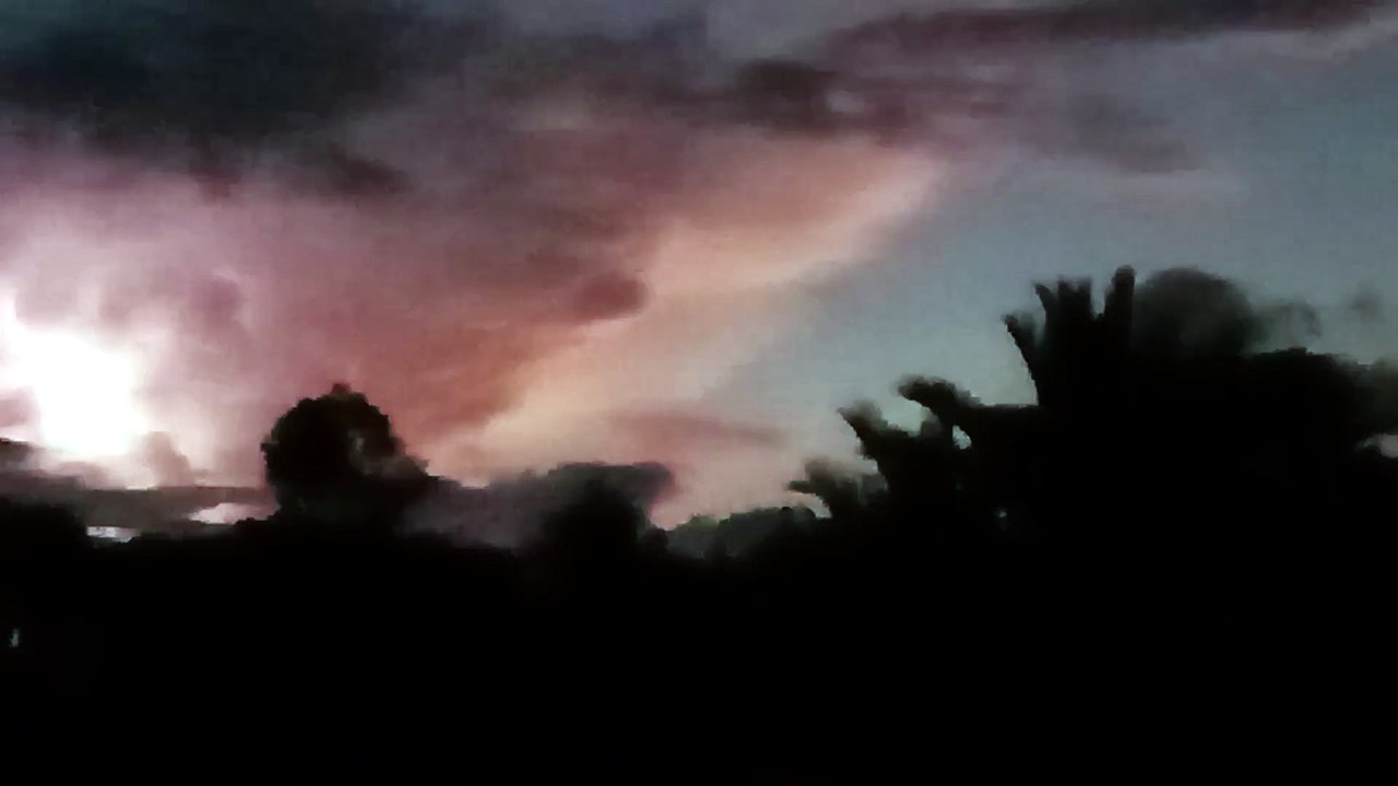 Evening storm sky