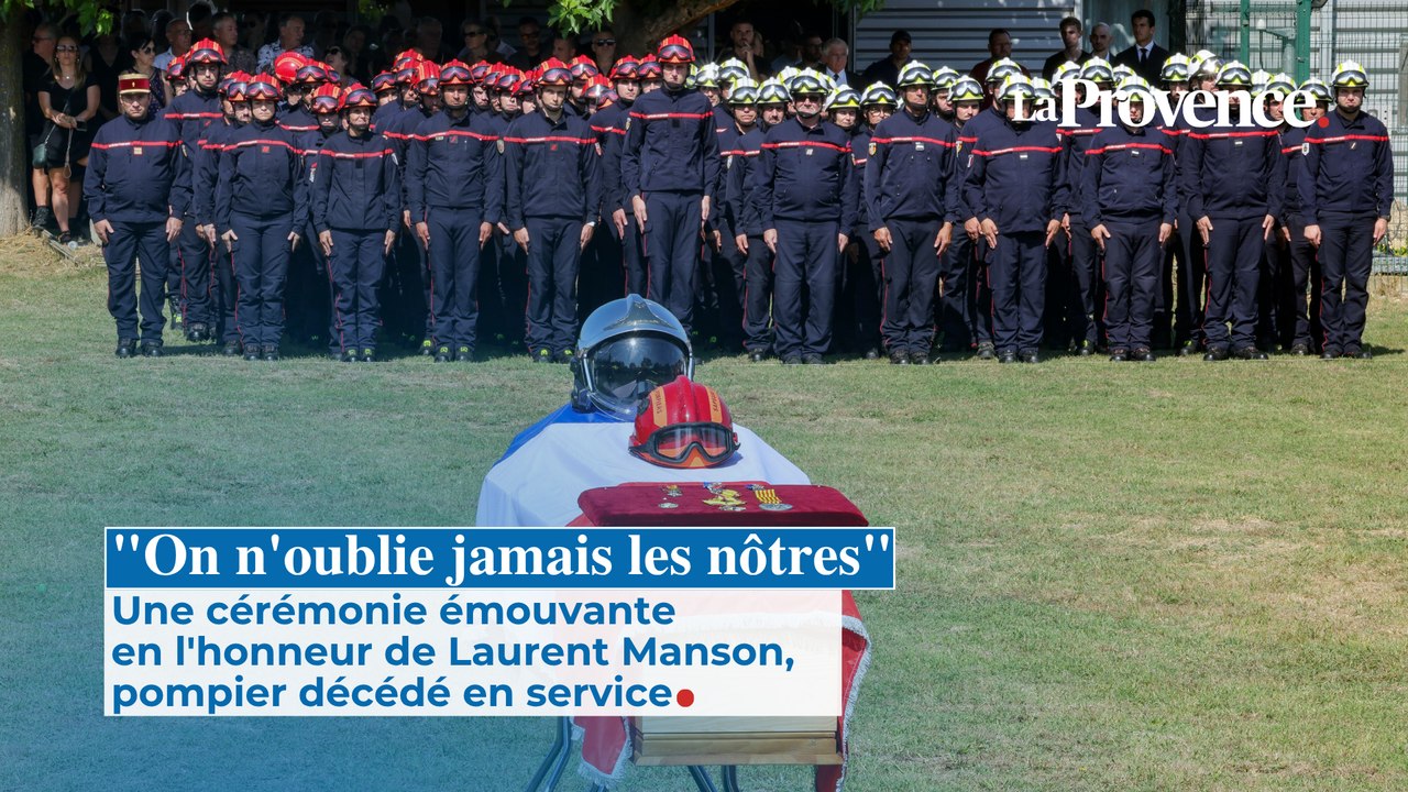 Une cérémonie émouvante en l'honneur de Laurent Manson, pompier décédé en service
