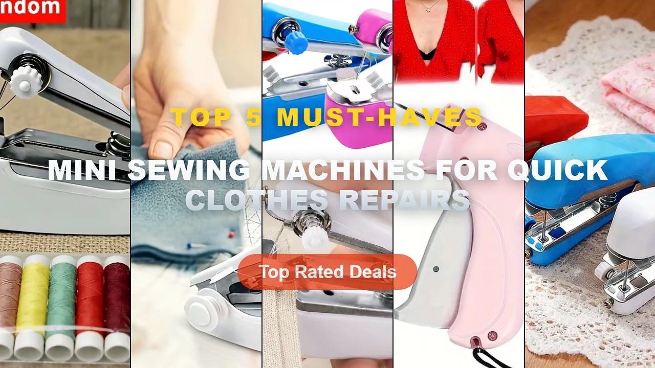 Best Mini Sewing Machines For Quick Clothes Repairs on AliExpress | Review - 1/4PCS Manual Mini Handheld Sewing Machine ...