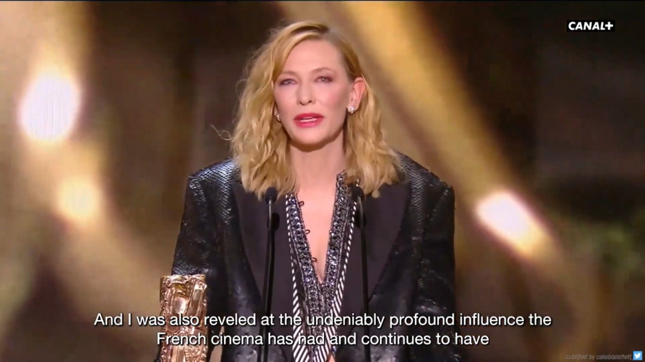 Discurso de Cate Blanchett al recibir el premio César honorífico
