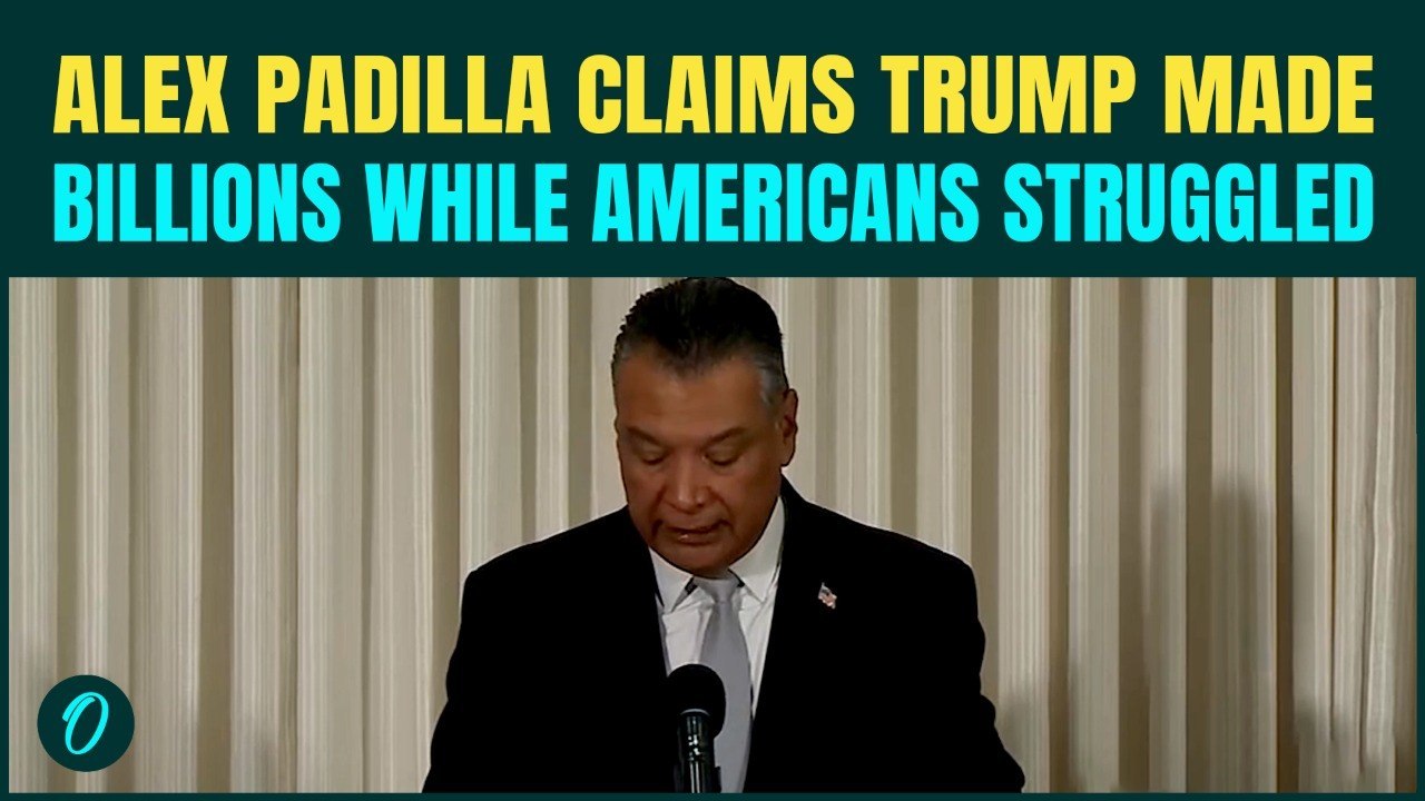 'Trump Isn't Hiding It Anymore!' Alex Padilla GOES OFF, Compares White House to Watergate