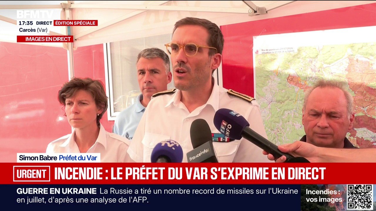 "Le feu dans le Var est toujours très actif", indique le préfet
