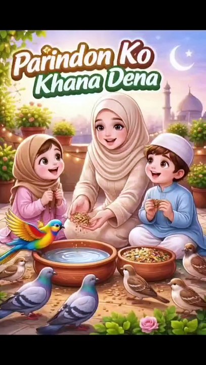Chhote parindon ko khana dena
