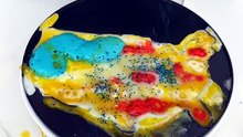 Patriotic waffle breakfast