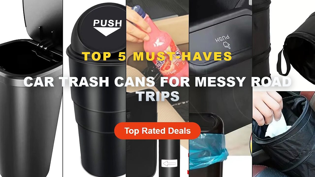 Ultimate Guide to the Best Car Trash Cans For Messy Road Trips - Waterproof Leak Proof Collapsible Pop Up Car Trash Can ...