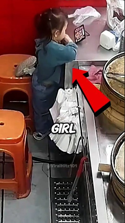 cute little Girl Runs Her Mom's Food Stall