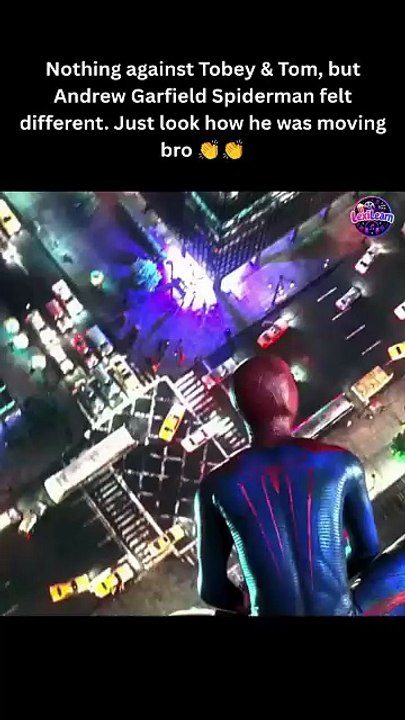 Nothing against Tobey & Tom, but Andrew Garfield Spiderman felt different. Just look how he was moving bro 👏👏