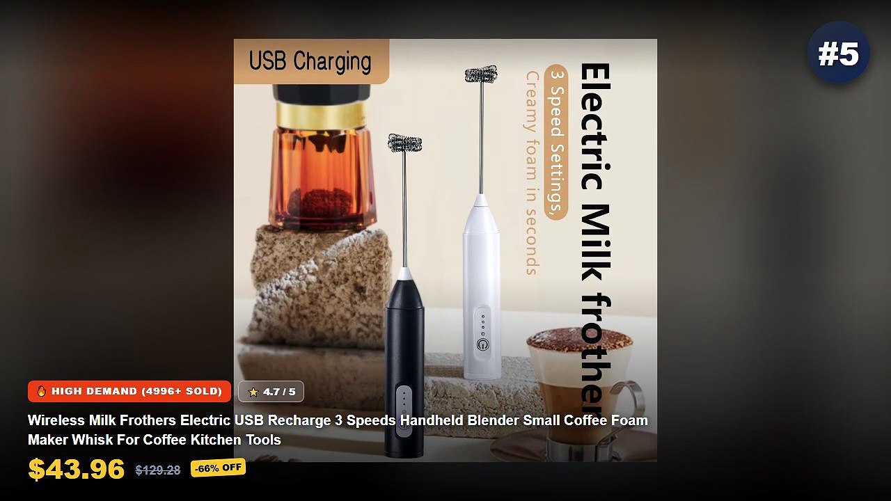 Top 5 Best Electric Milk Frothers For Cafe Style Coffee (Must Have!)