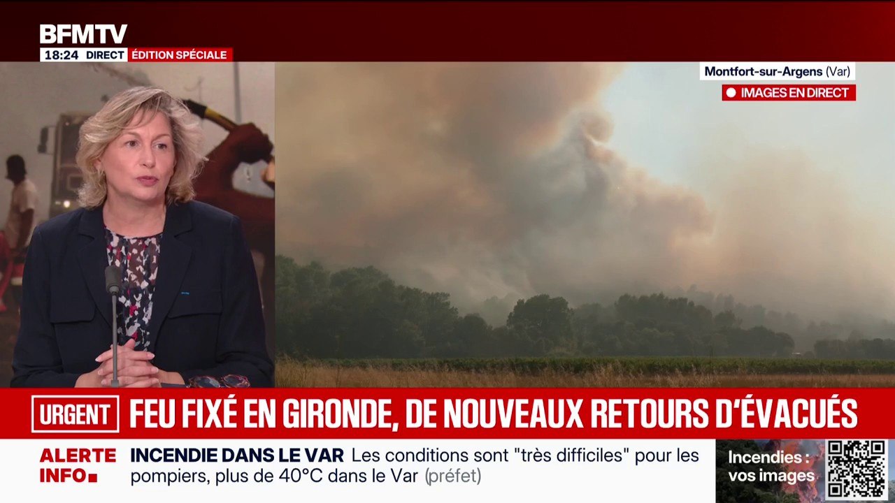 Incendie fixé en Gironde: "Le travail social et sanitaire va pouvoir commencer", explique Nathalie Delattre, sénatrice et ancienne ministre du Tourisme