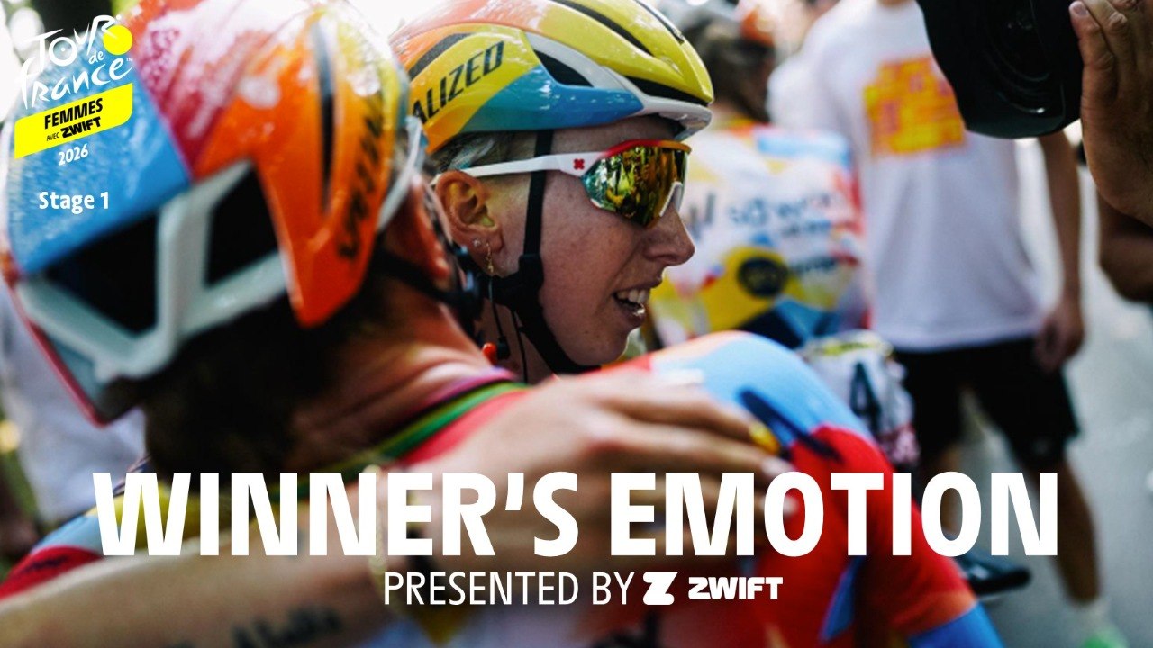 Tour de France Femmes avec Zwift 2026 - Stage 1 Winner's emotion