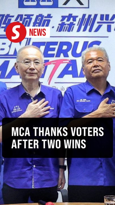 MCA's Dr Wee thanks voters after hard-fought victories in Chennah, Repah