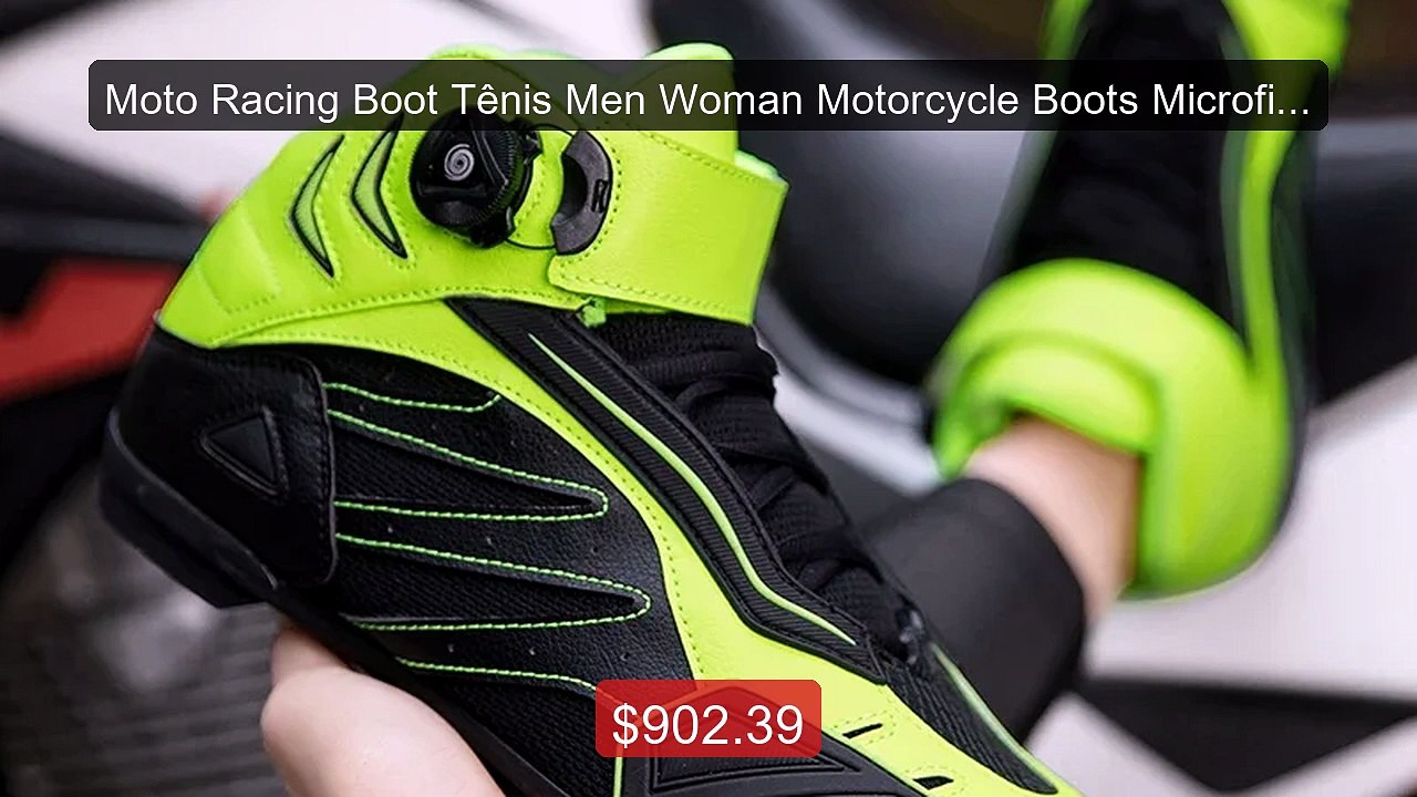 Moto Racing Boot Tênis Men Woman Motorcycle Boots Microfiber Leath... -- Best Deal 2026 | Shop Now!