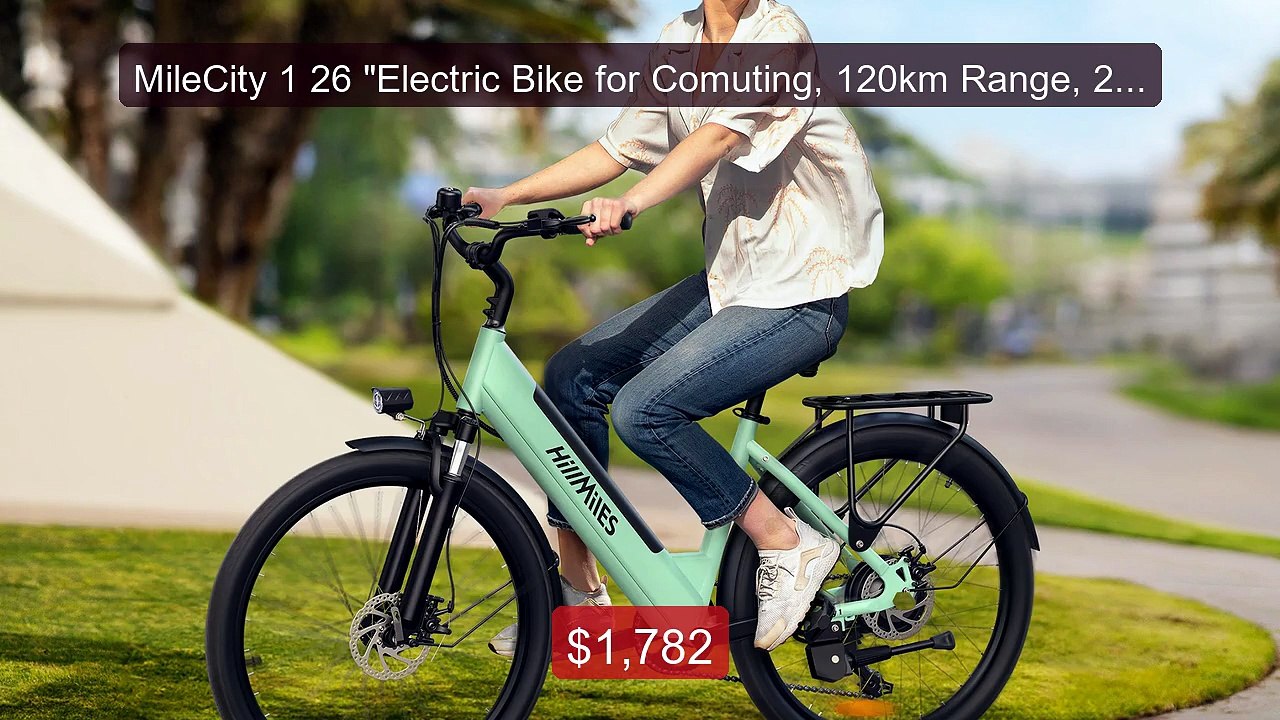 MileCity 1 26 "Electric Bike for Comuting, 120km Range, 250W,... -- Amazing Value 2026 | Must Have!