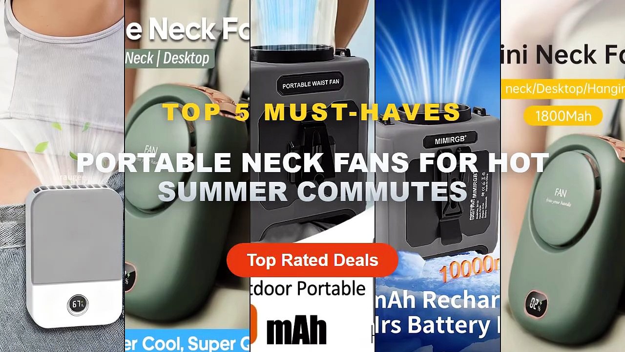 Top 5 Best Portable Neck Fans For Hot Summer Commutes (Must Have!)