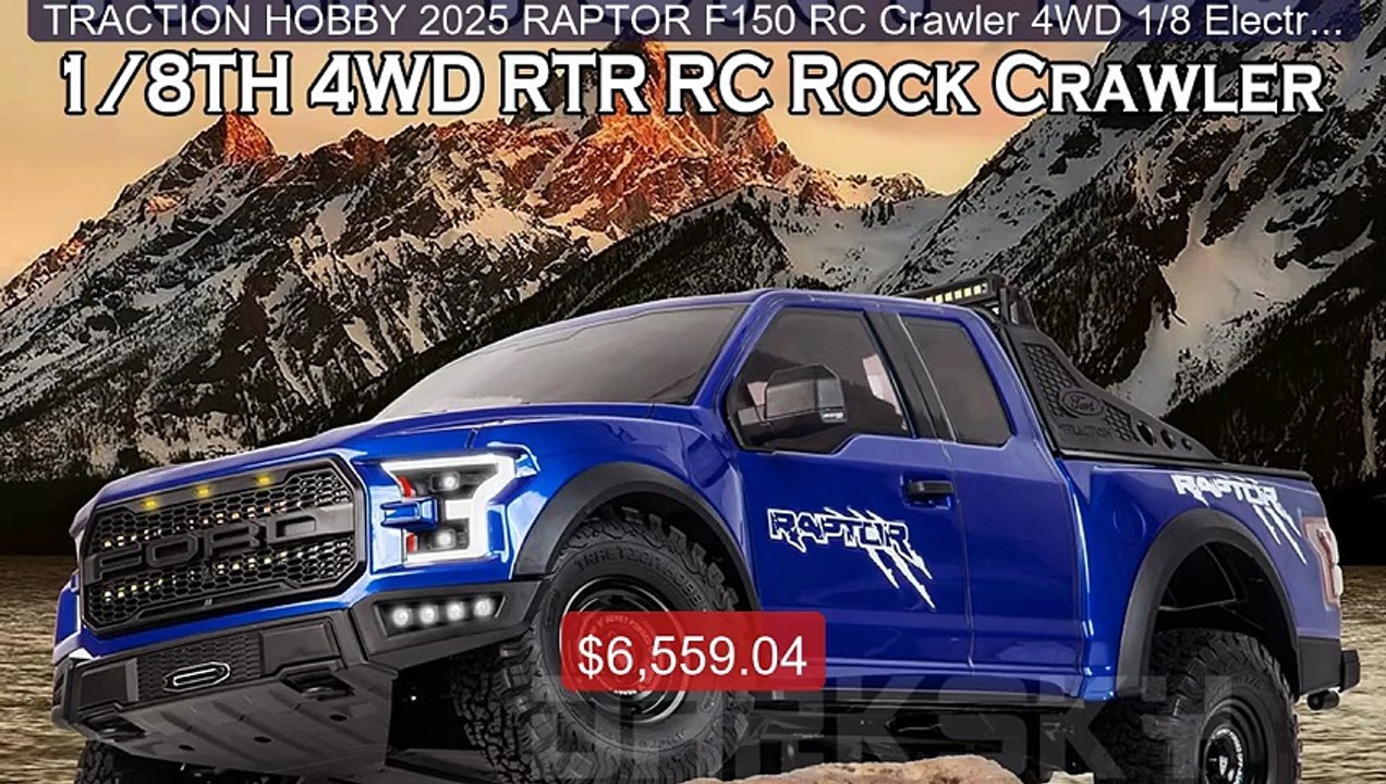 TRACTION HOBBY 2025 RAPTOR F150 RC Crawler 4WD 1/8 Electric Remote ... -- Top Rated 2026 | Buy Now!