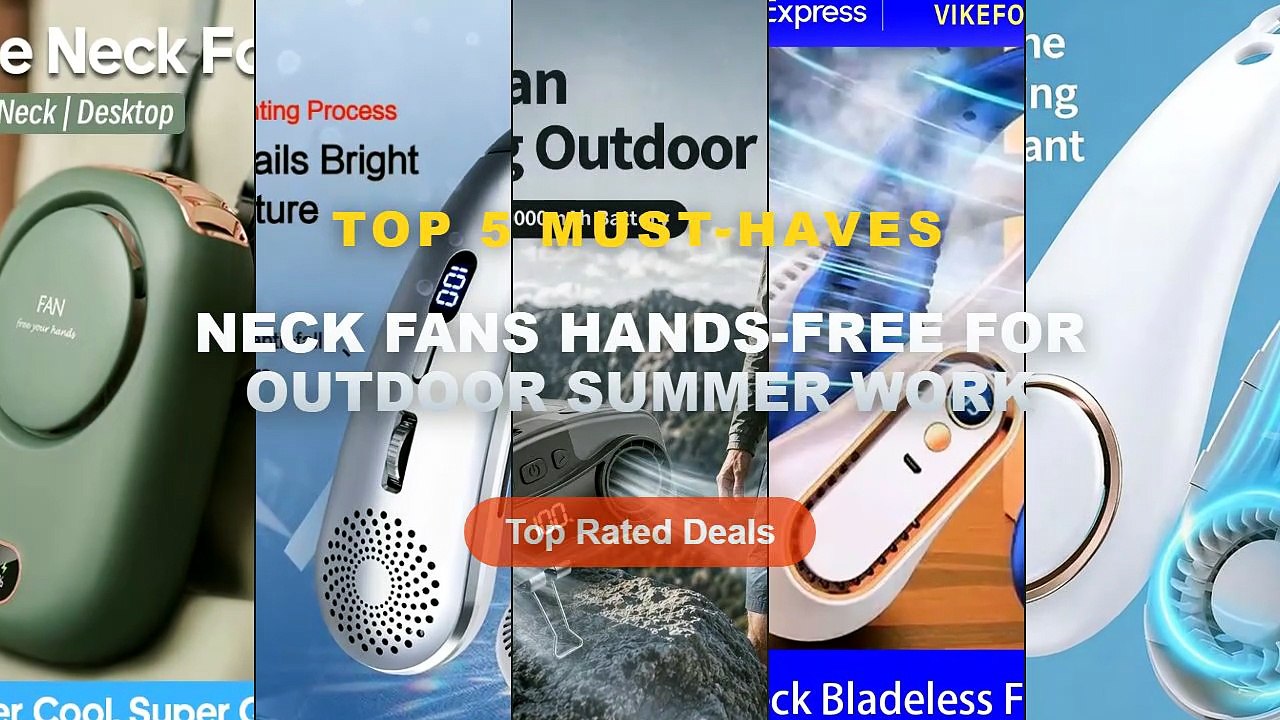 Best Neck Fans Hands-Free For Outdoor Summer Work on AliExpress | Review