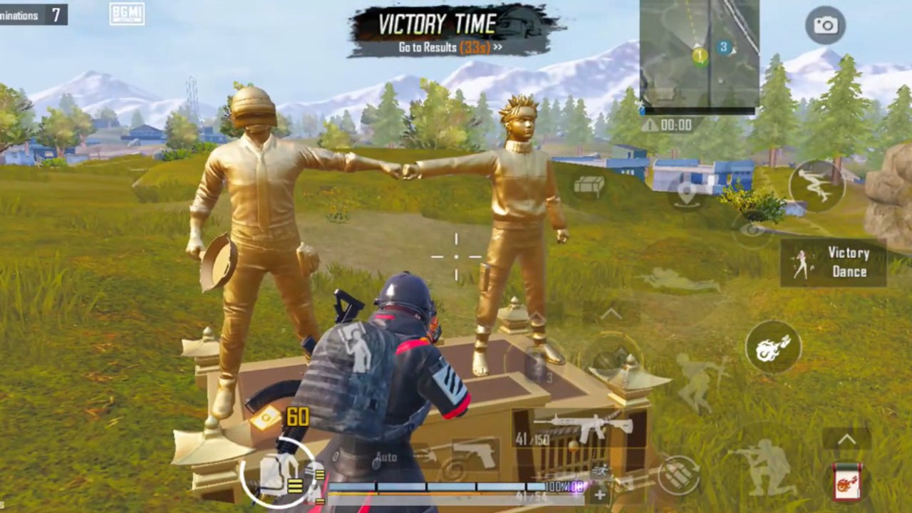 First Chicken of Naruto update PUBG BGMI gameplay #winnerwinnerchickendinner