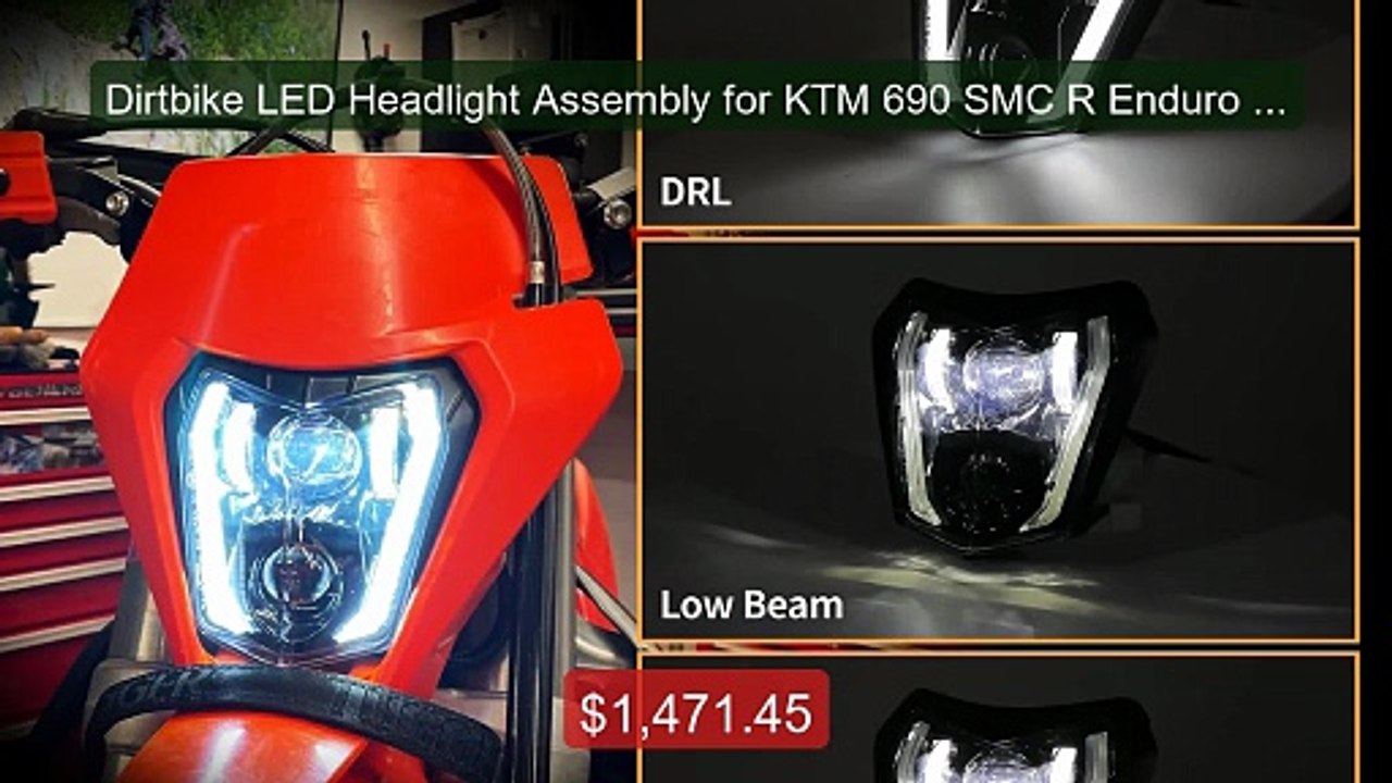 Dirtbike LED Headlight Assembly for KTM 690 SMC R Enduro R ... -- Top Pick 2026 | Unbeatable Price!