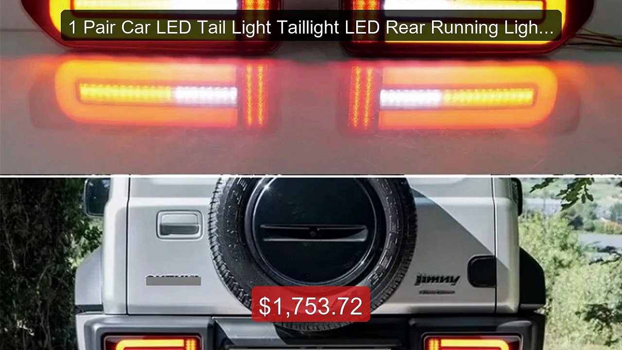 1 Pair Car LED Tail Light Taillight LED Rear Ru...