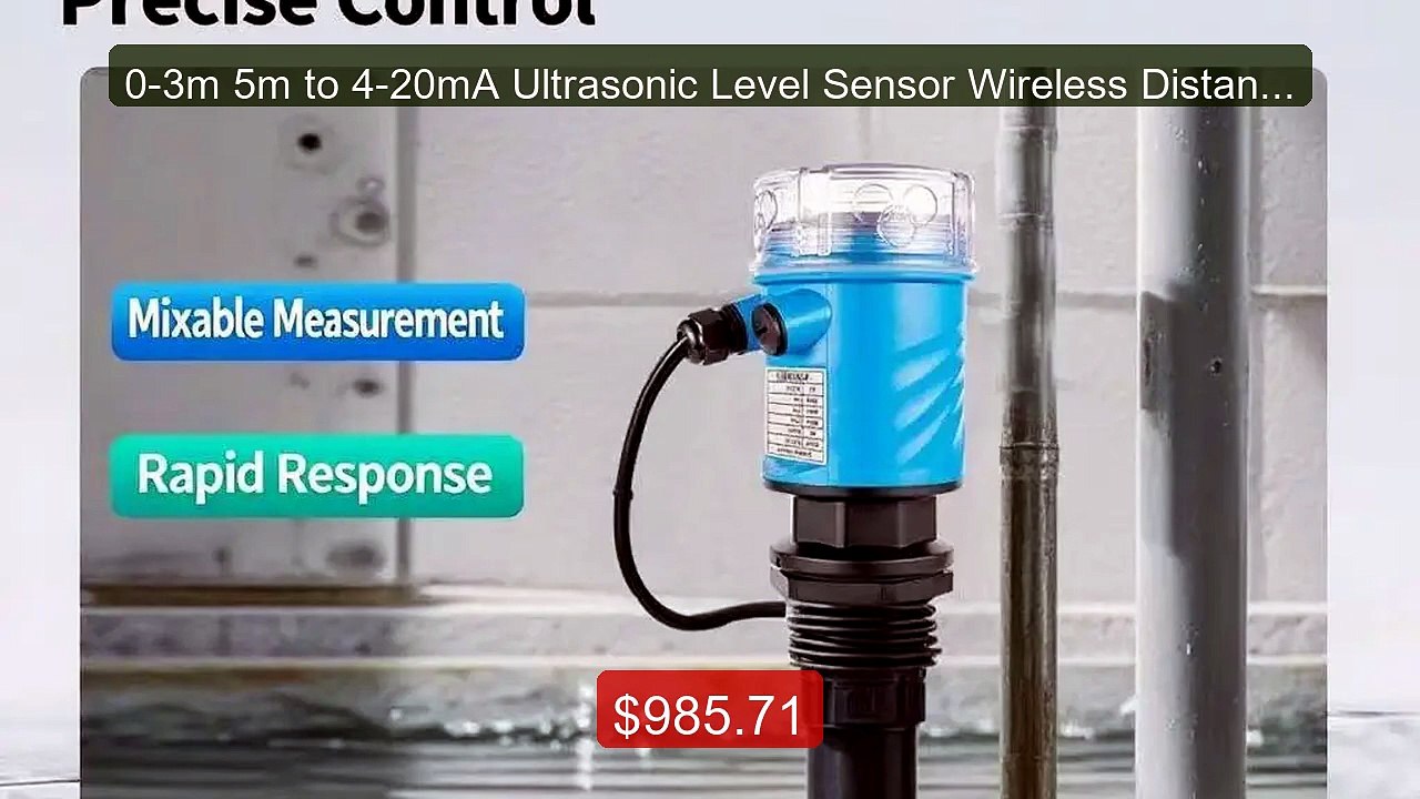 0-3m 5m to 4-20mA Ultrasonic Level Sensor Wireless Distance Me... -- Best Buy 2026 | Great Quality!