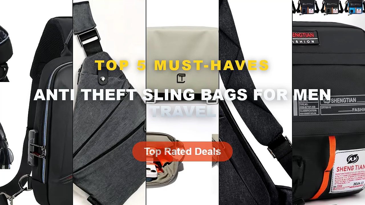 Don't Buy Anti Theft Sling Bags For Men Travel Before Watching This! - Waterproof Oxford Sling Bag Men Anti Theft Crossb...