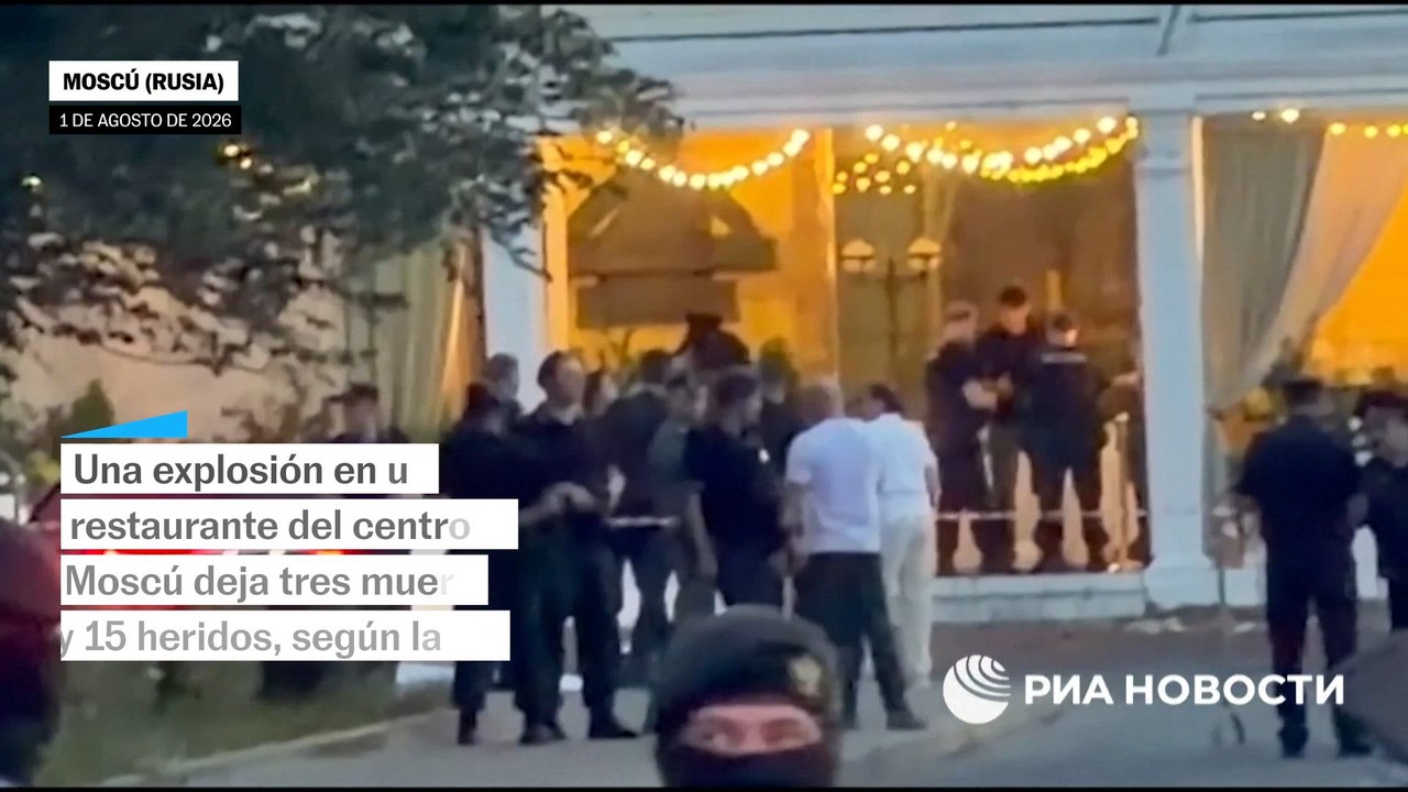 Explosión en un restaurante en Moscú