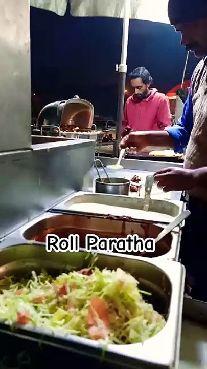 Delicious Chicken Roll Paratha