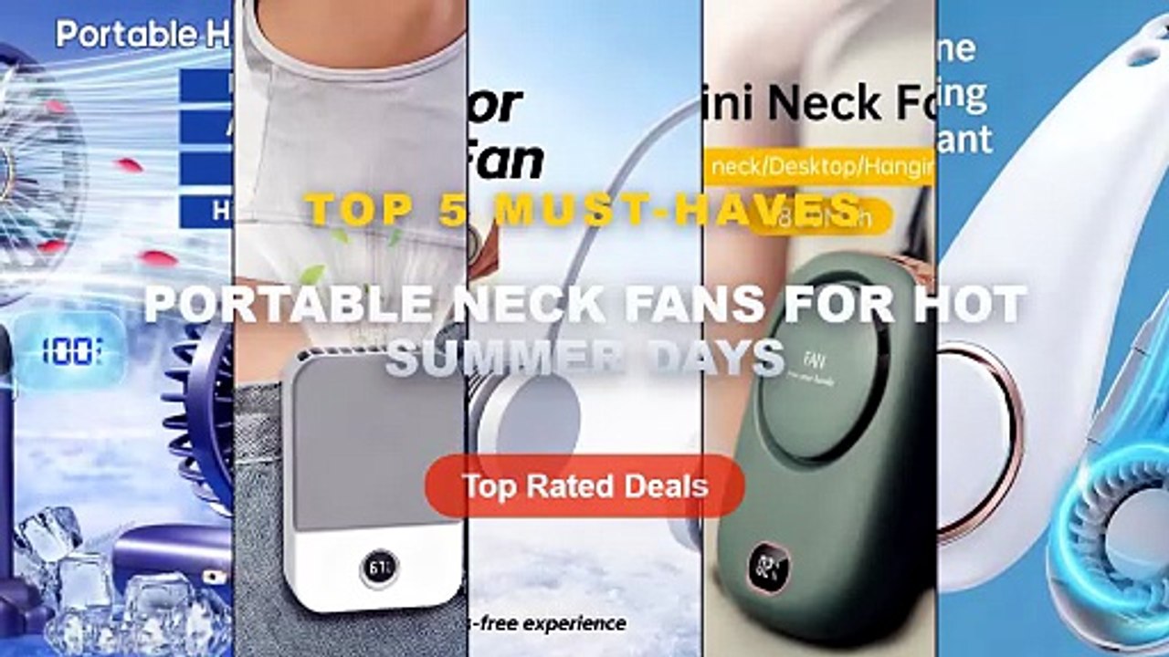 Best Portable Neck Fans For Hot Summer Days on AliExpress | Review