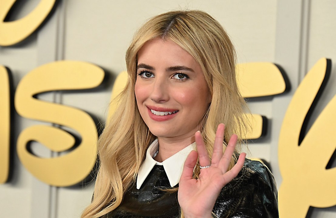 Emma Roberts was walked down the aisle by her son at her wedding
