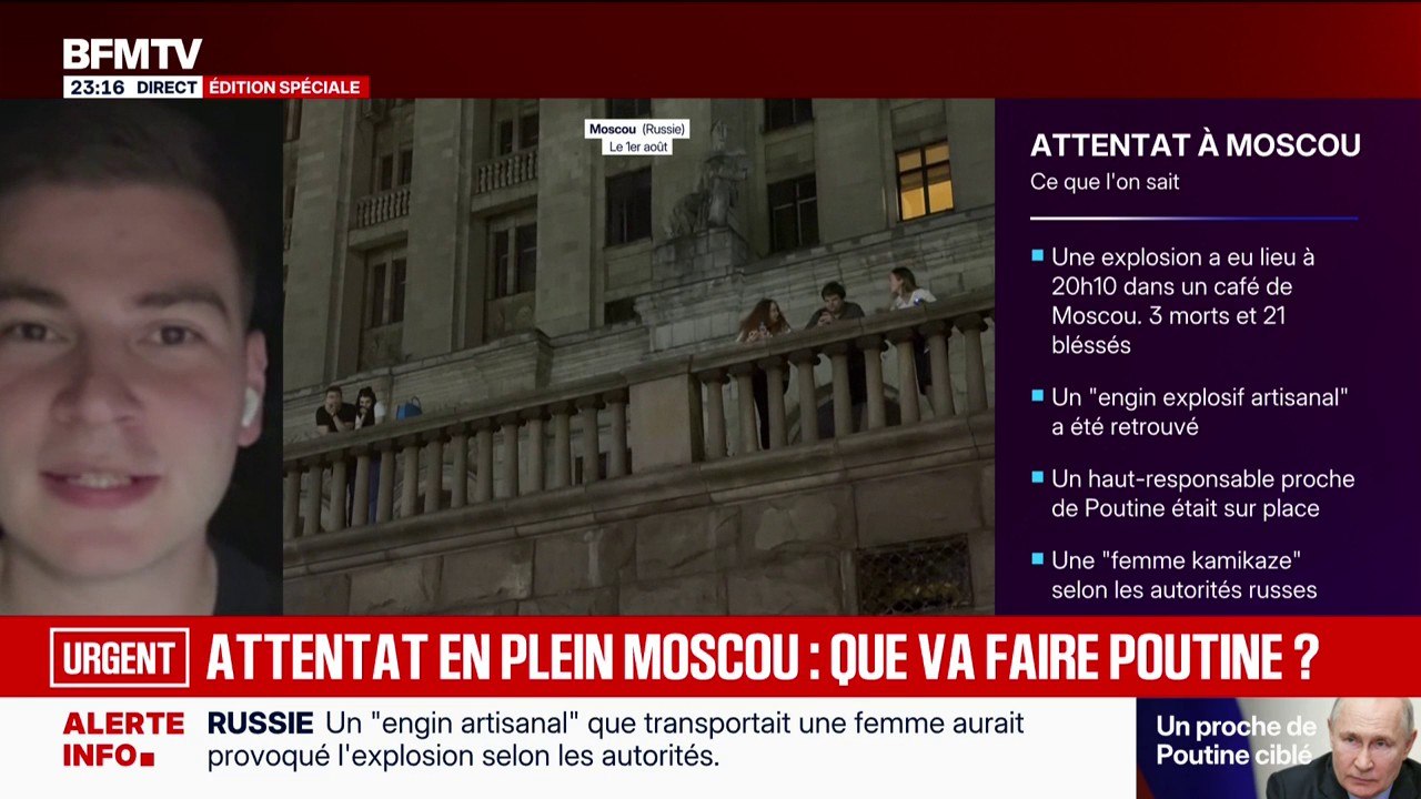 Explosion à Moscou: c'est "une inconnue" qui tr...