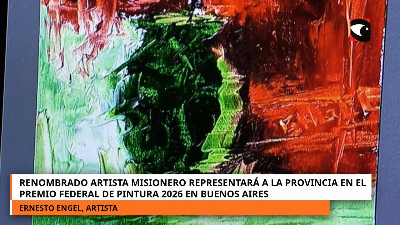 Renombrado artista misionero representará a la provincia en el Premio Federal de Pintura 2026